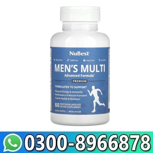 Nubest Men’s Multi Advanced Herbal Supplement for Men in Pakistan