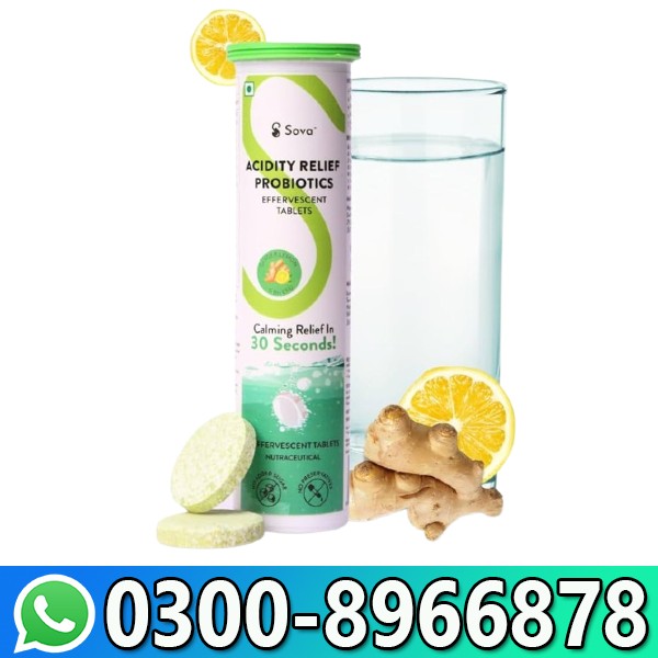 Sova Health Acidity Relief Probiotics Effervescent Tablets In Pakistan