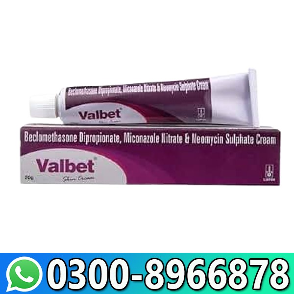 Valbet Tube of 20Gm Cream In Pakistan