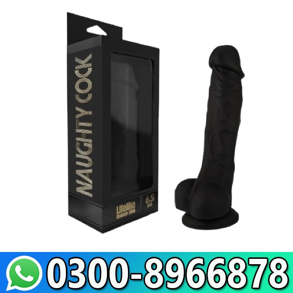 Naughty Realistic Silicone Dildo With Suction Cup Adult Sex Toy Beginner Black