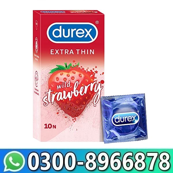 Durex Extra Thin Wild Strawberry Condom In Pakistan
