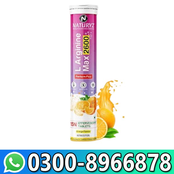 Naturyz L-arginine Max 2600 Effervescent Tablets In Pakistan