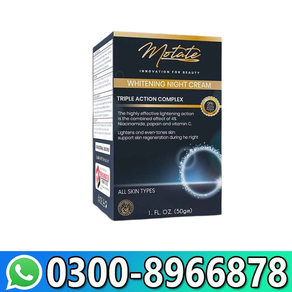 Motate Whitening Night Cream In Pakistan
