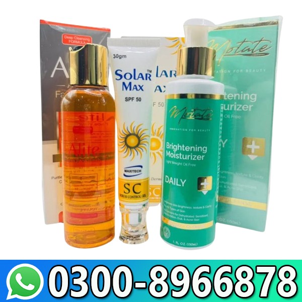 Glowing Skin Discount Box: Serum, Sunscreen, Cream Face Wash In Pakistan