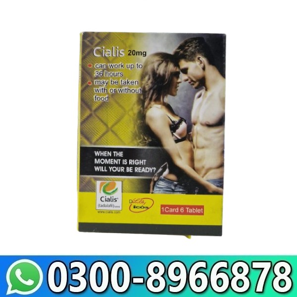 Cialis Pack of 6 Tablets Same Day Delivery Price in Lahore