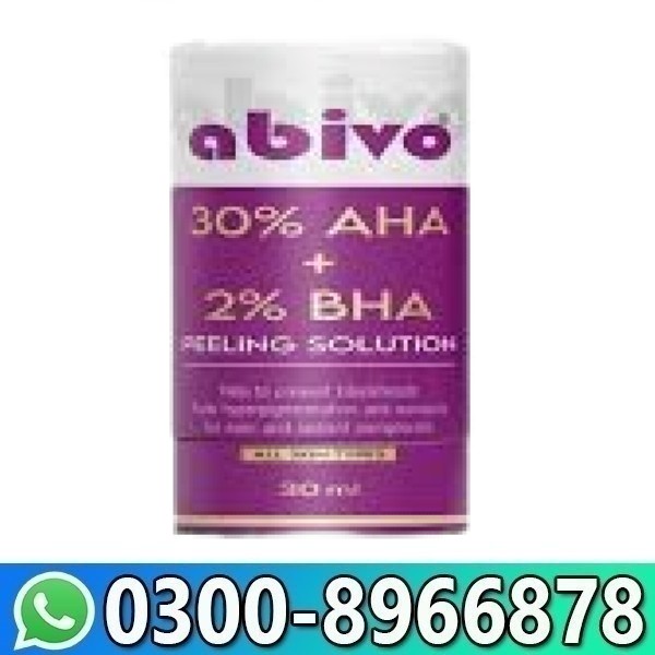 Abivo 30% AHA + 2% BHA Peeling Solution in Pakistan