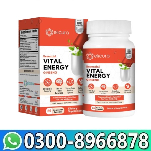 Elicura Vital Energy Capsule in Pakistan