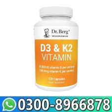 Dr Bergs Vitamin D3 K2 with MCT Oil 60 Capsules In Pakistan