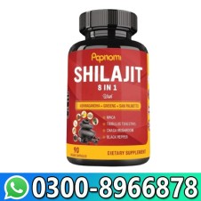 Popnami Shilajit 8-in-1 Enhanced Vitality & Strength With Ashwagandha Ginseng Maca & More in Pakistan