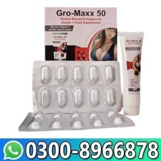 Gro-Maxx 50 Perfect Breast Enlargement Cream + Capsules in Pakistan